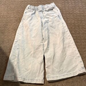 GAP Light Blue Wide-Leg Kids Jeans with Elastic Waist